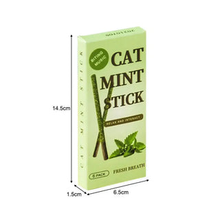 Premium Cat Mint Stick for Healthy Play and Dental Care