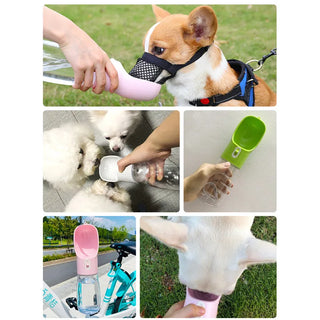 Water & Food Bottle for Dogs - Portable and Convenient