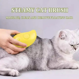 Steamy Brush for Pets – Ultimate Shedding Solution with Steam and Massage