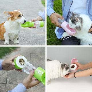 Water & Food Bottle for Dogs - Portable and Convenient